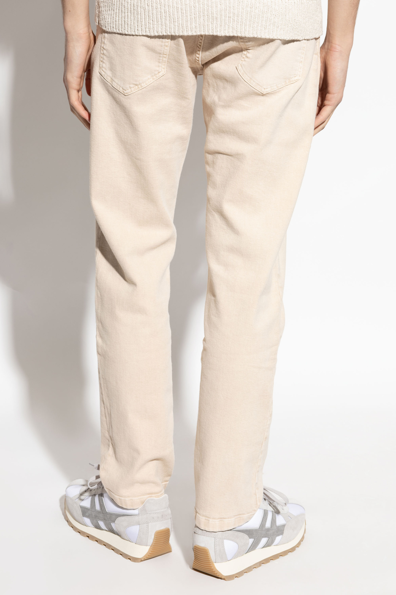  JEANS★カップソール★WHITE/CREAM/BURGUNDY slim wide leg jean s386 – Ginger N' Cream™